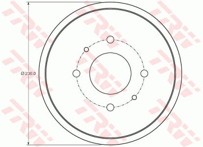 Bęben hamulcowy TRW DB4443 4615A012