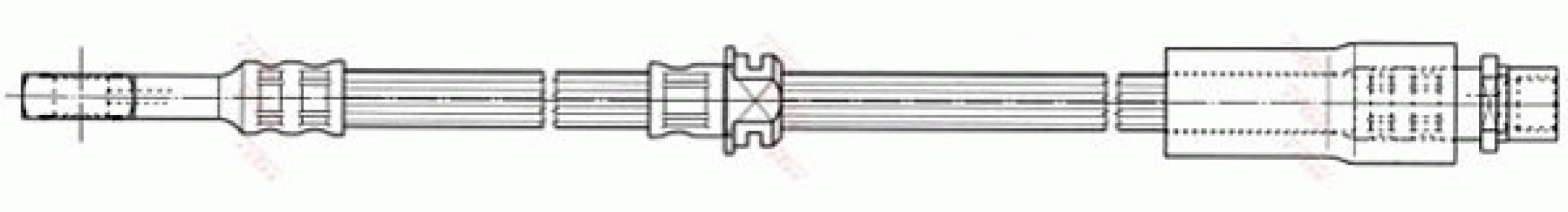 Przewód hamulcowy giętki TRW PHD673 5562260