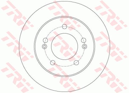 Tarcza hamulcowa TRW DF6144 584111P300