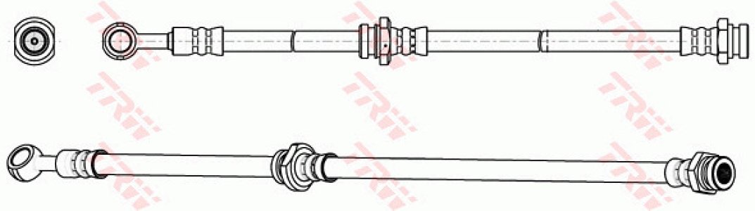Przewód hamulcowy giętki TRW PHD1064 51550M76G00