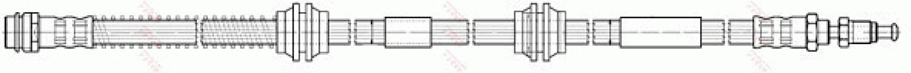 Przewód hamulcowy giętki TRW PHB576 