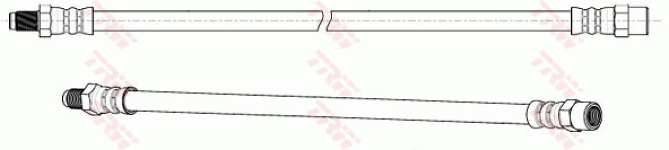 Przewód hamulcowy giętki TRW PHB583 34326765398