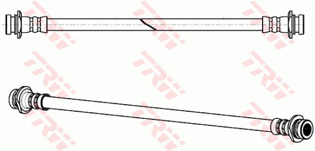 Przewód hamulcowy giętki TRW PHA564 5157079J00