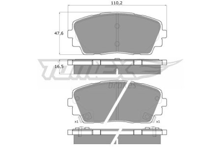 KLOCKI HAMULC. KIA PICANTO  11- PRZÓD
