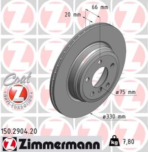 Tarcza hamulcowa ZIMMERMANN 150.2904.20 34216792233