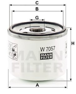 FILTR OLEJU MANN-FILTER W7057 FORD
