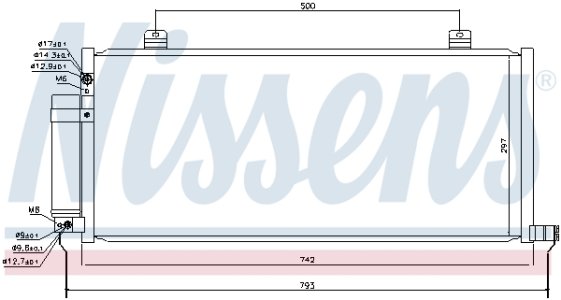 Chłodnica klimatyzacji NISSENS 941029 7812A174 MITSUBISHI