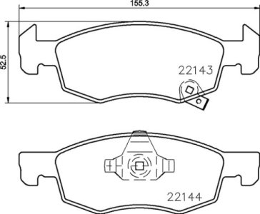 Klocki hamulcowe BREMBO P59084 1605280