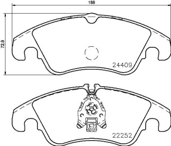 Klocki hamulcowe BREMBO P85145 4G0698151