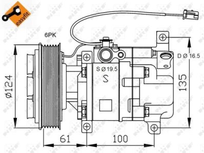 Kompresor klimatyzacji NRF 32233 