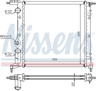 Chłodnica silnika NISSENS 639261 7701034768
