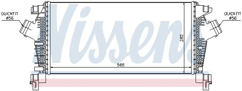 Intercooler NISSENS 96556 1302144