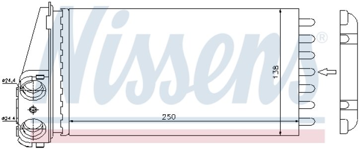 Nagrzewnica NISSENS 72945 6448K3