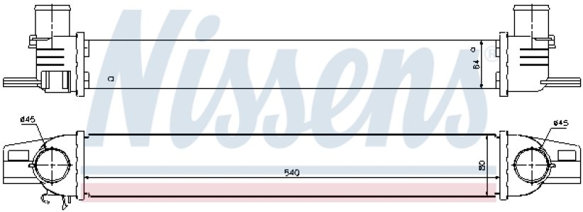 Intercooler NISSENS 96536 0384L7