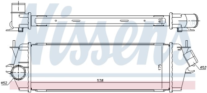 Intercooler NISSENS 96583 4416946