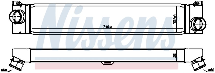 Intercooler NISSENS 96623 1347700080