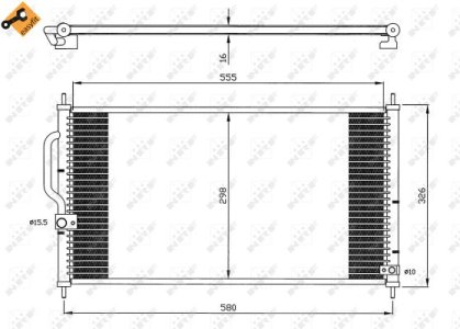 Chłodnica klimatyzacji NRF 35627 80110S10003