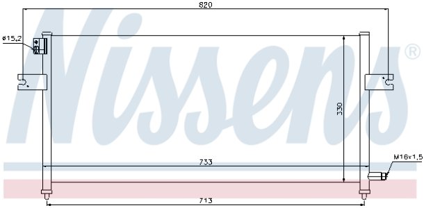 Chłodnica klimatyzacji NISSENS 94759 921103S401