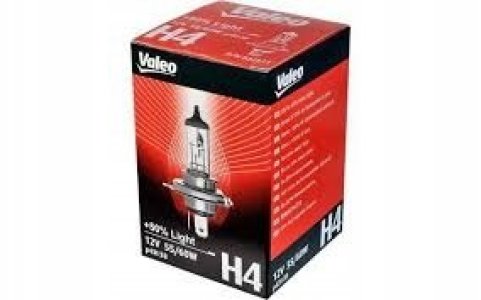 ŻARÓWKA HALOGENOWA H4 55/60WATT 12V +50% LIGHT