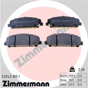 Klocki hamulcowe ZIMMERMANN 22042.180.1 D10609FE0A INFINITI QX56 03- przód