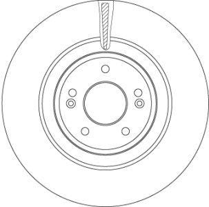 TARCZA HAMULC. KIA STINGER 17- PRZÓD