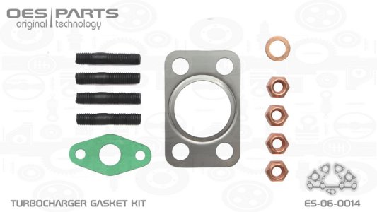 ZESTAW MONTAŻOWY TURBOSPRĘŻARKI CITROEN MAZDA PEUG