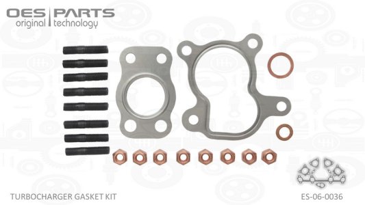 ZESTAW MONTAŻOWY TURBOSPRĘŻARKI CITROEN FORD PEUGE
