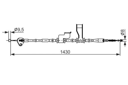 LINKA HAMULCA RĘCZNEGO HYUNDAI I10 08-13 LT
