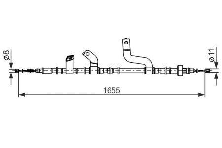 LINKA HAMULCA RĘCZNEGO KIA RIO III 11-17 PT