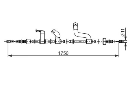 LINKA HAMULCA RĘCZNEGO KIA RIO III 11-17 PT