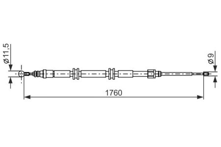 LINKA HAMULCA RĘCZNEGO RENAULT KANGOO 15-