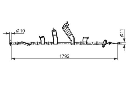 LINKA HAMULCA RĘCZNEGO HONDA CR-V III 4WD 07-12