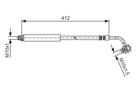 PRZEWÓD HAMULCOWY GIĘTKI OPEL MOKKA 12-20 LT