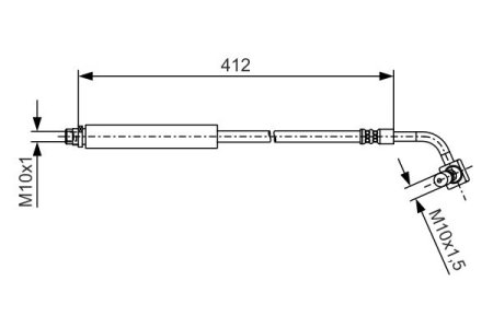 PRZEWÓD HAMULCOWY GIĘTKI OPEL MOKKA 12-20 PT