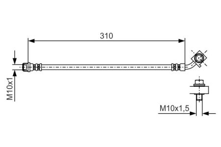 PRZEWÓD HAMULCOWY GIĘTKI OPEL ASTRA K 15- PP