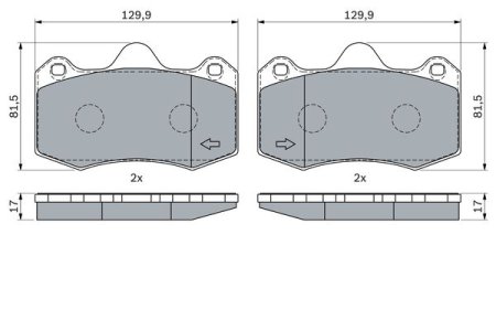 Klocki hamulcowe BOSCH 0986424399 6LL698151 SEAT IBIZA CUPRA 09-15 przód