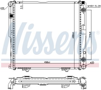 Chłodnica silnika NISSENS 62751A 1245000203