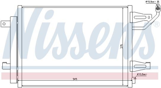 Chłodnica klimatyzacji z osuszaczem NISSENS 940067 4548300070