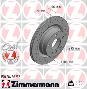 Tarcza hamulcowa ZIMMERMANN 150.3426.52 34216764651