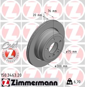 Tarcza hamulcowa ZIMMERMANN 150.3463.20 34216778049
