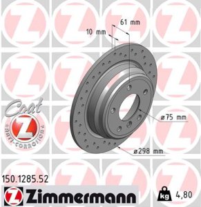 Tarcza hamulcowa ZIMMERMANN 150.1285.52 34211164129