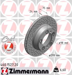 Tarcza hamulcowa ZIMMERMANN 460.1527.20 99635240103