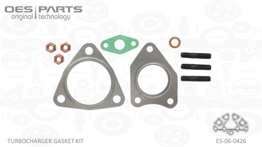 ZESTAW MONTAŻOWY TURBOSPRĘŻARKI AUDI