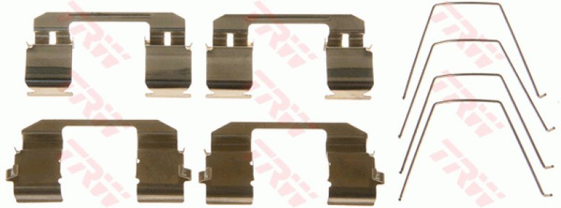 Zestaw montażowy klocków hamulcowych TRW PFK583 45012820000
