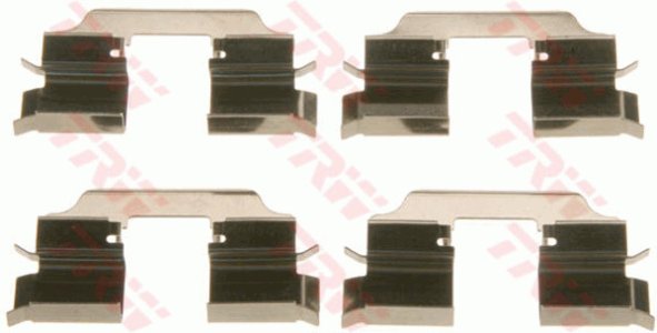 Zestaw montażowy klocków hamulcowych TRW PFK607 7700987100