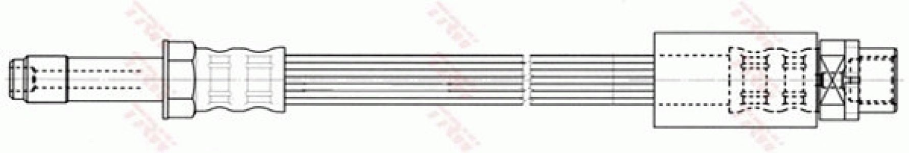 Przewód hamulcowy giętki TRW PHB415 34306762837