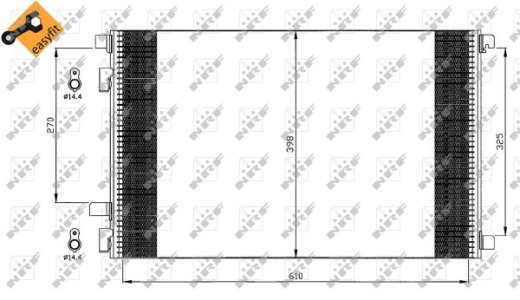 Chłodnica klimatyzacji NRF 35449 8200115543