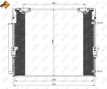 Chłodnica klimatyzacji z osuszaczem NRF 35862 8846060400