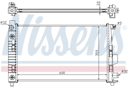 Chłodnica silnika NISSENS 62781A 1685001102