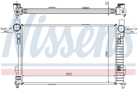 Chłodnica silnika NISSENS 62784A 2035000803
